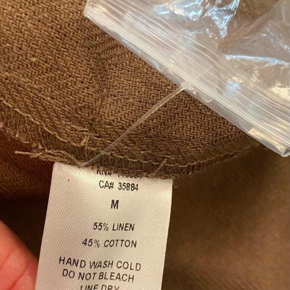 Brown Mini Skirt Pockets New Medium Sage the Label Linen & Cotton - Picture 5 of 12